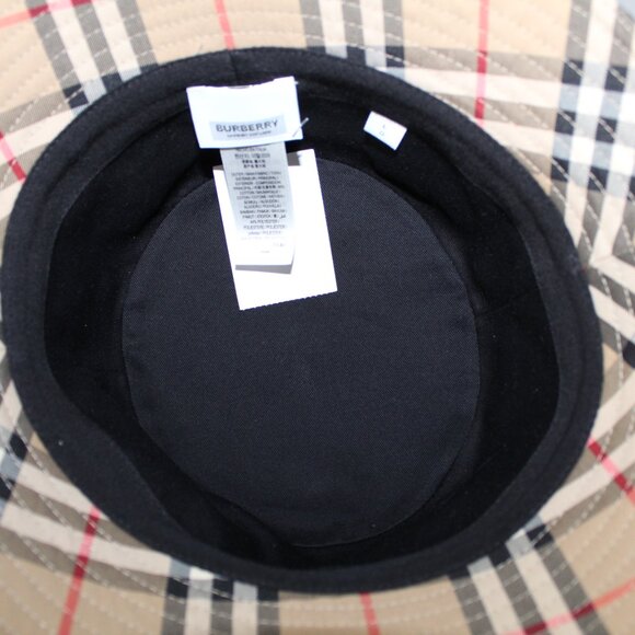 NWT Burberry Heavy Check Bucket Hat L main image 5